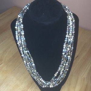 6” strand faux metal necklace